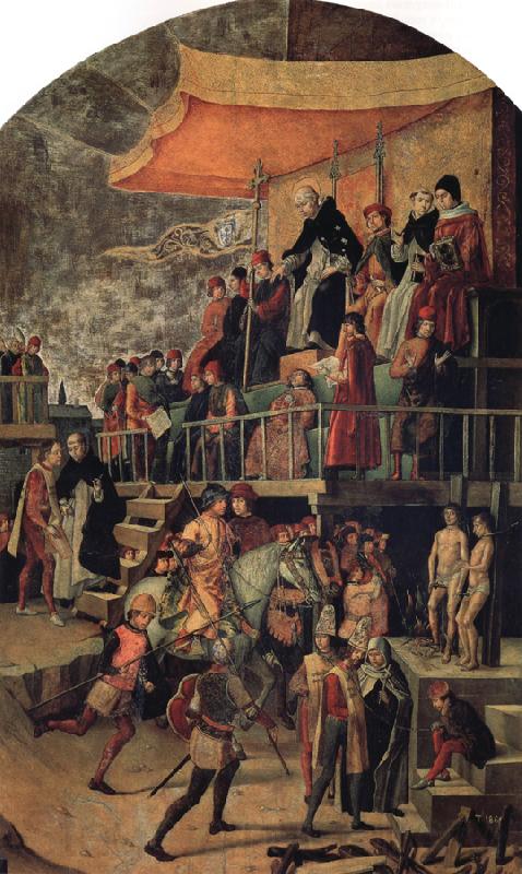 BERRUGUETE, Pedro St.Dominic Pardons a Heretic Germany oil painting art